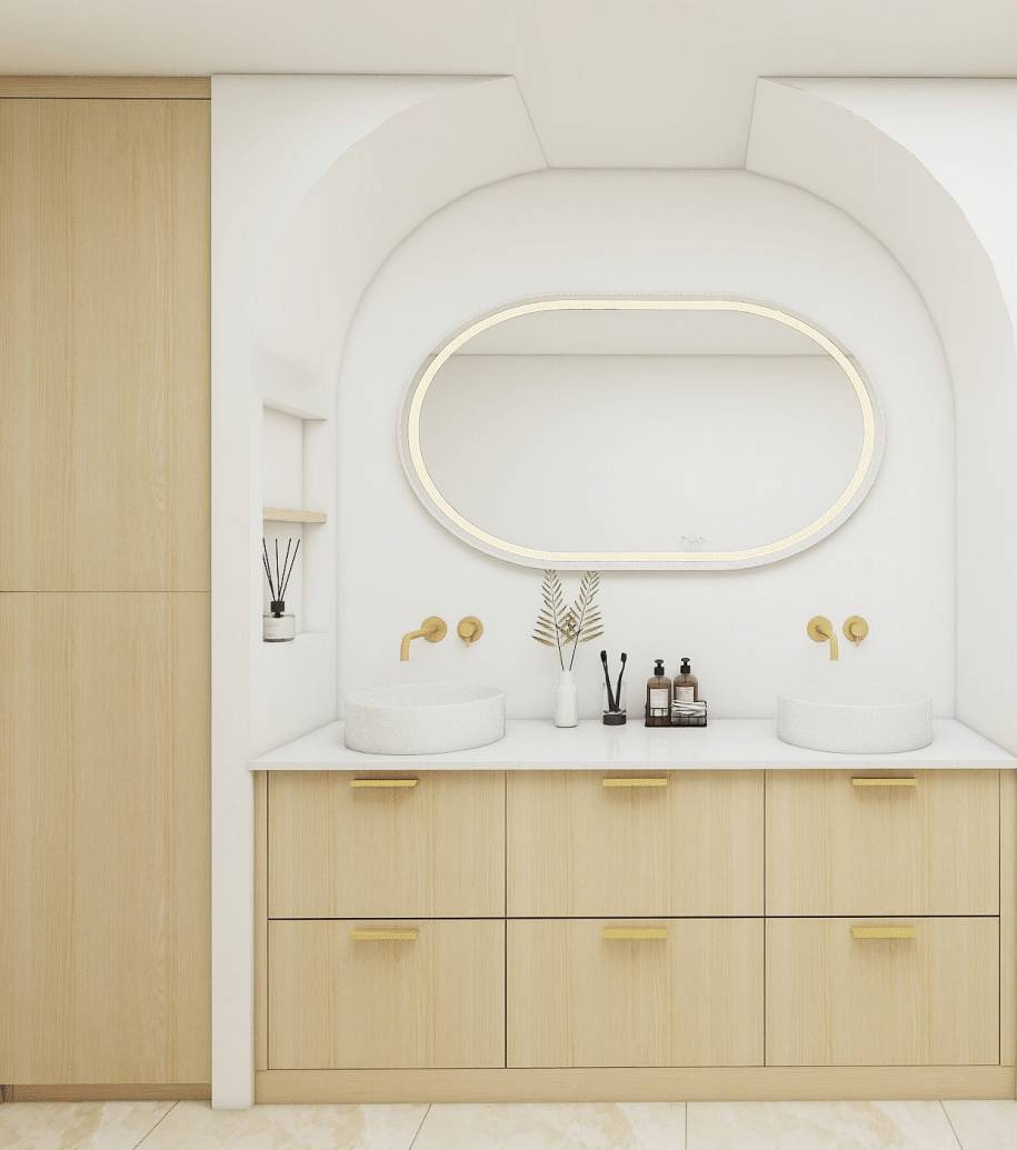Vanity R64 Sophisticated Custom Bathroom Vanities in New York | Glamour Designs